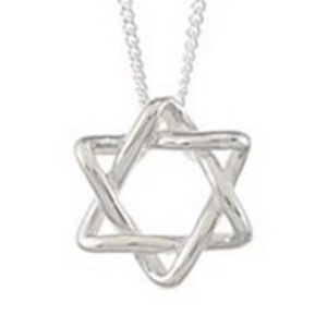Silver Star of David Pendant
